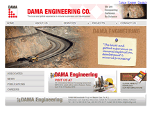 Tablet Screenshot of dama-engineering.com
